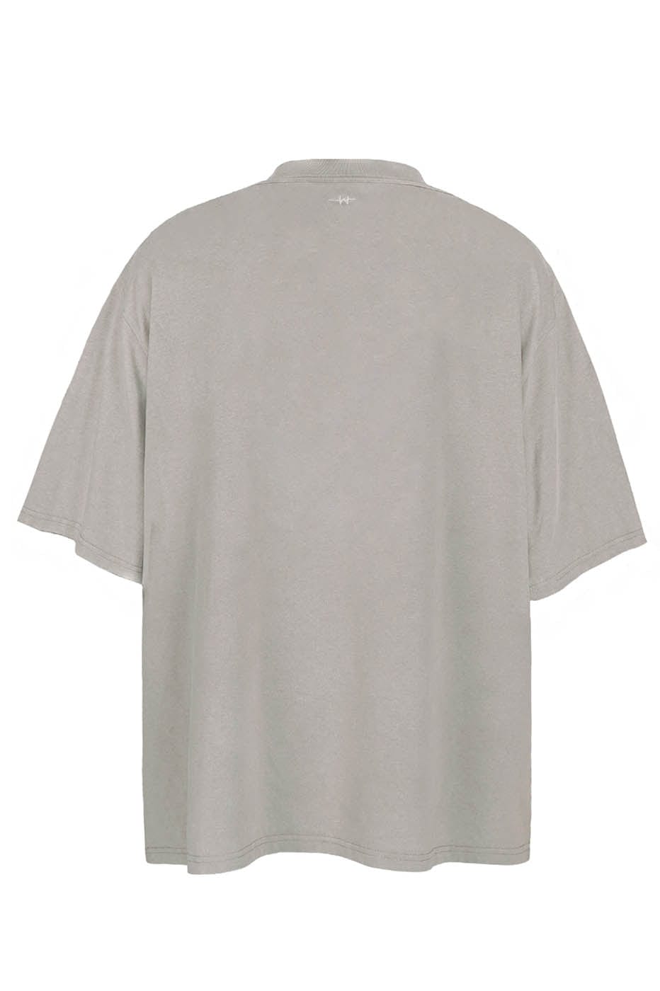 Camiseta del ejército de gran tamaño gris de piedra