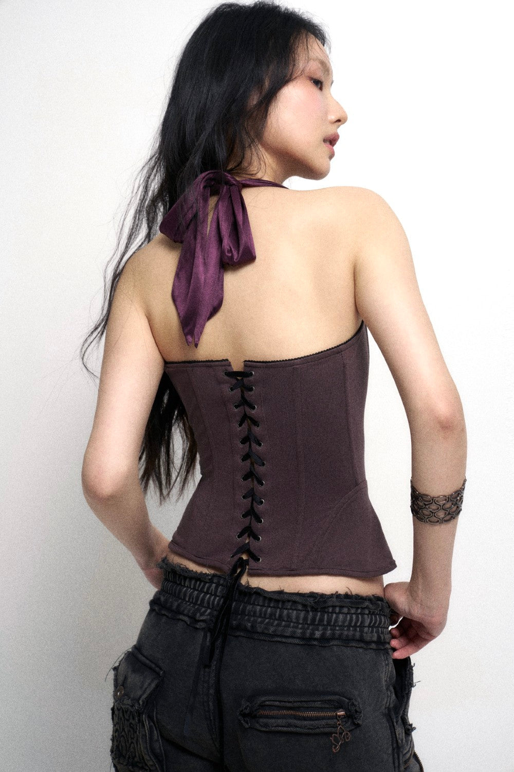 Purple Victorian Gothic Corset Top