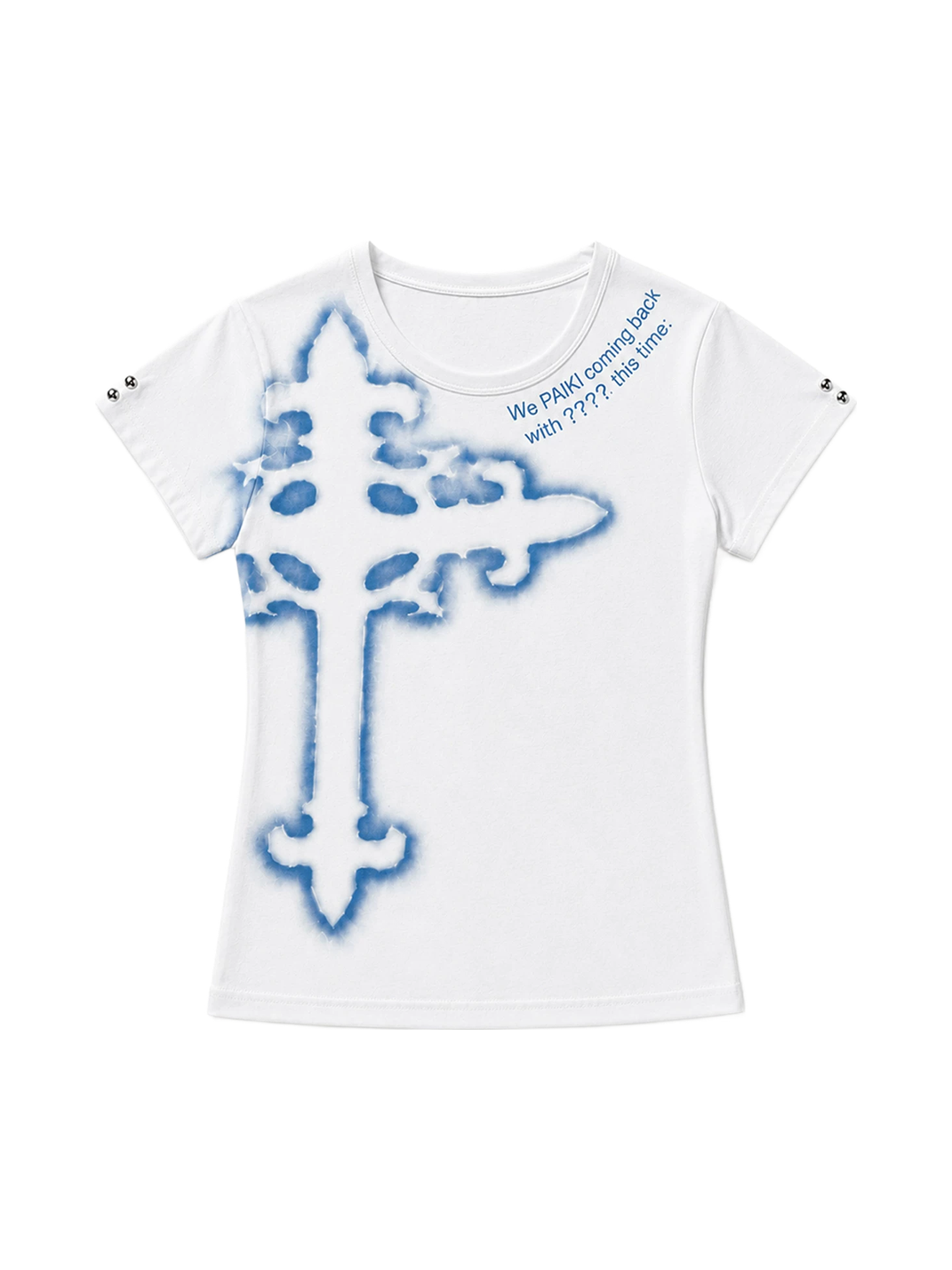 Cross Letter Cotton-Blend Crewneck T-Shirt