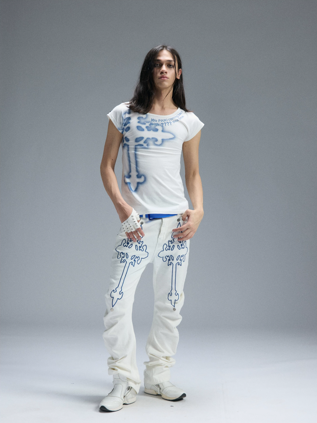 Cross Letter Cotton-Blend Crewneck T-Shirt - View 13