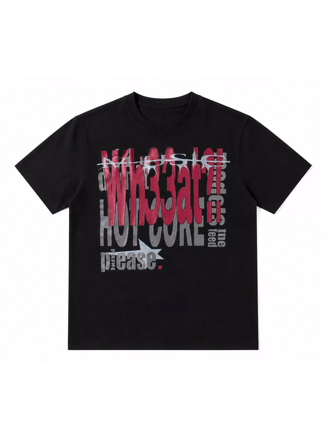 Electronic Slogan Graphic Cotton T-Shirt - View 8