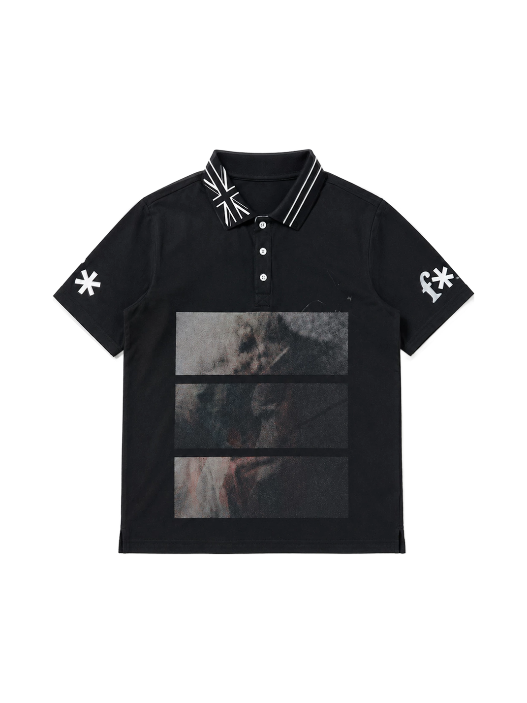 Washed Union Jack Portrait Polo Shirt