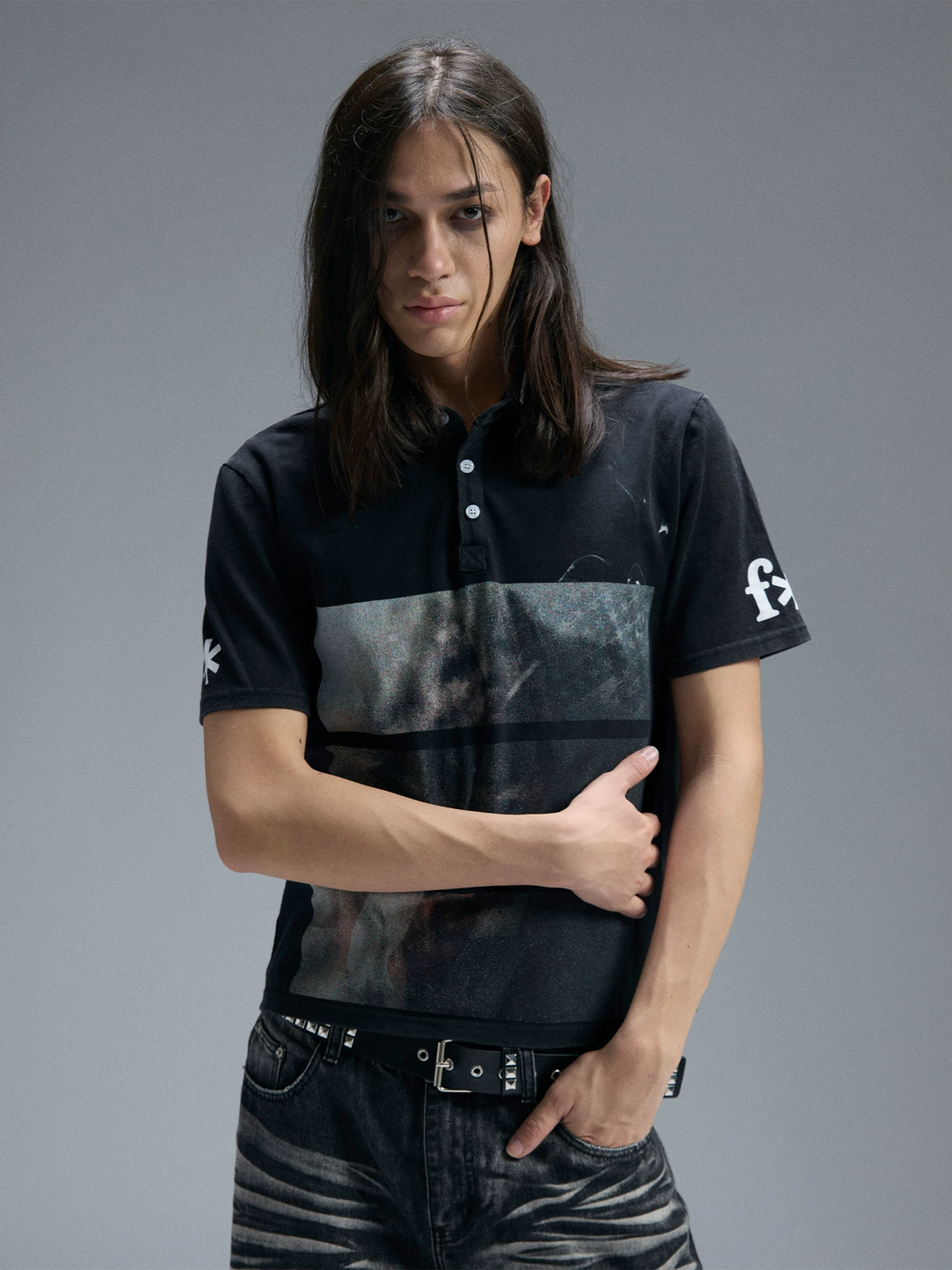 Washed Union Jack Portrait Polo Shirt - View 6