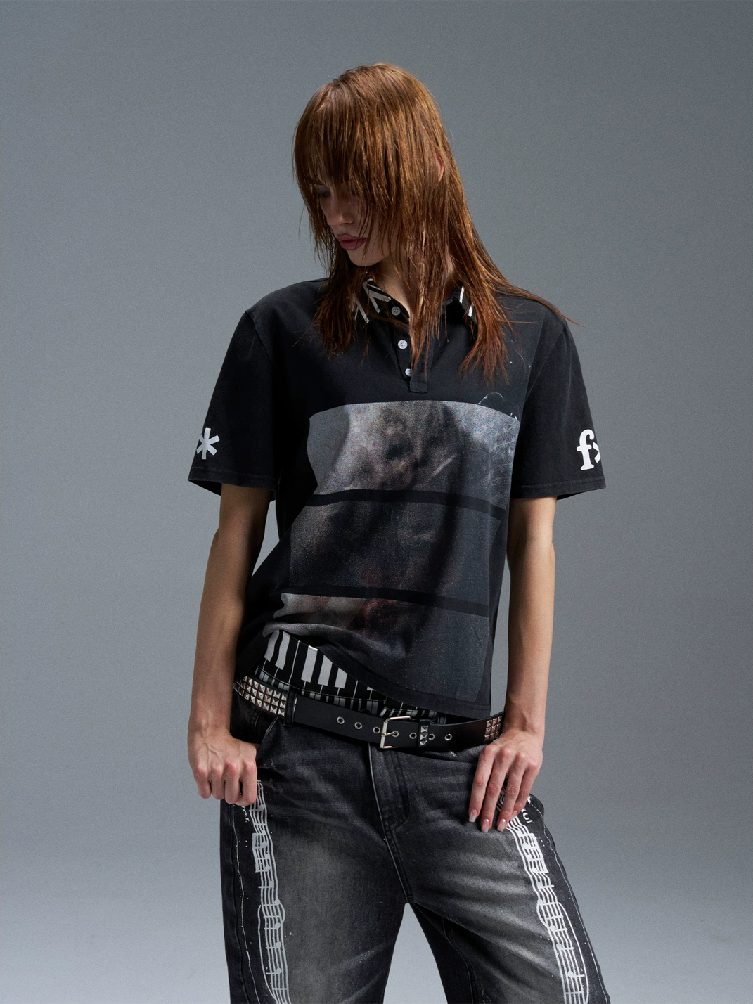 Washed Union Jack Portrait Polo Shirt - View 8