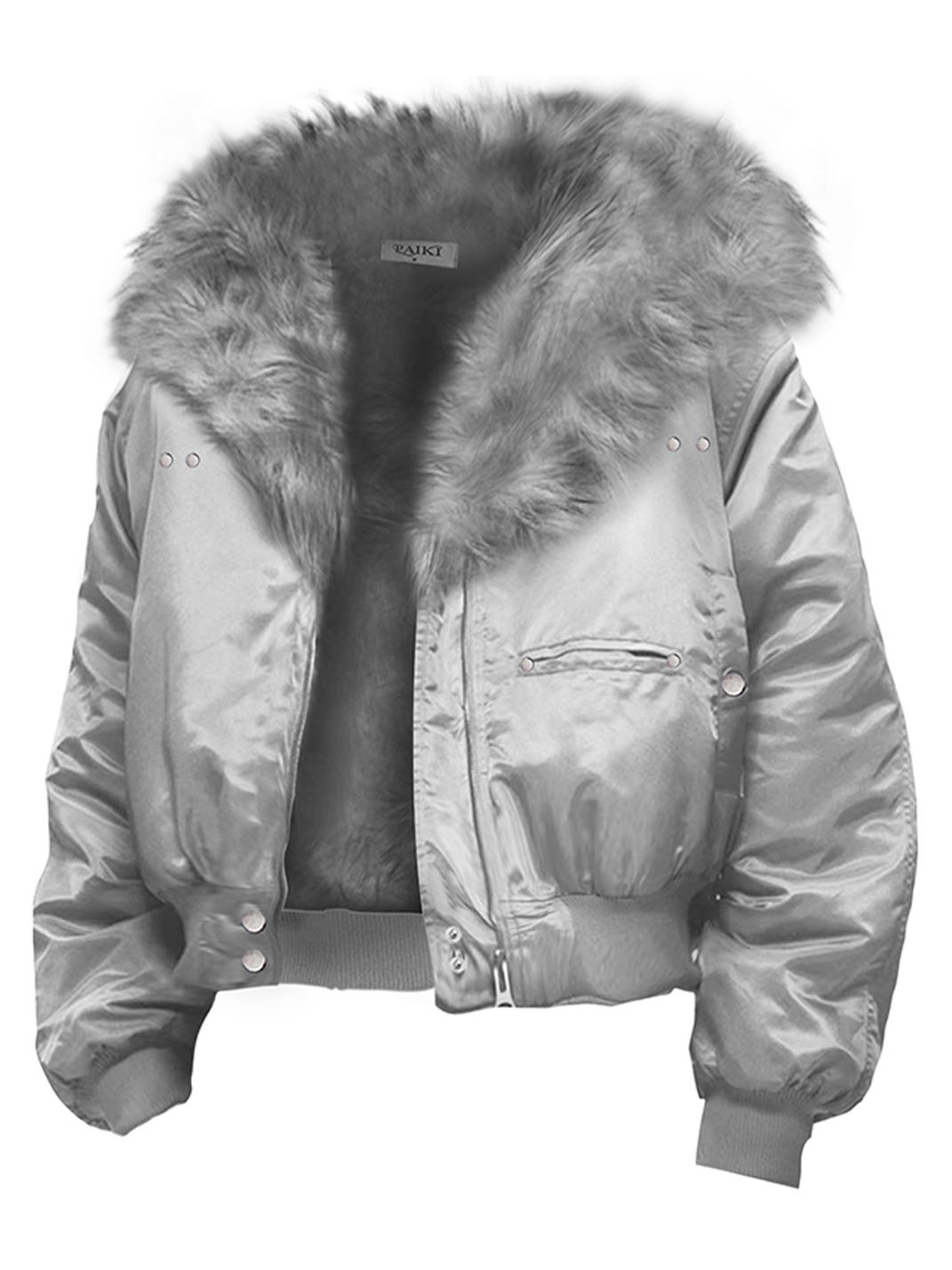 Faux-Fur Aviator Bomber Jacket
