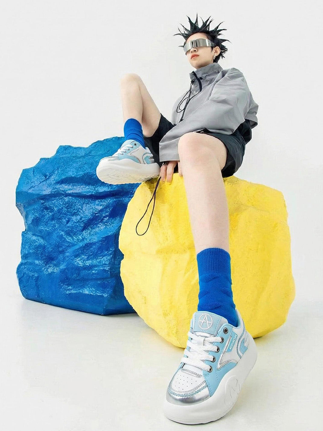 Pastel Breathable Platform Runner Sneakers - View 4