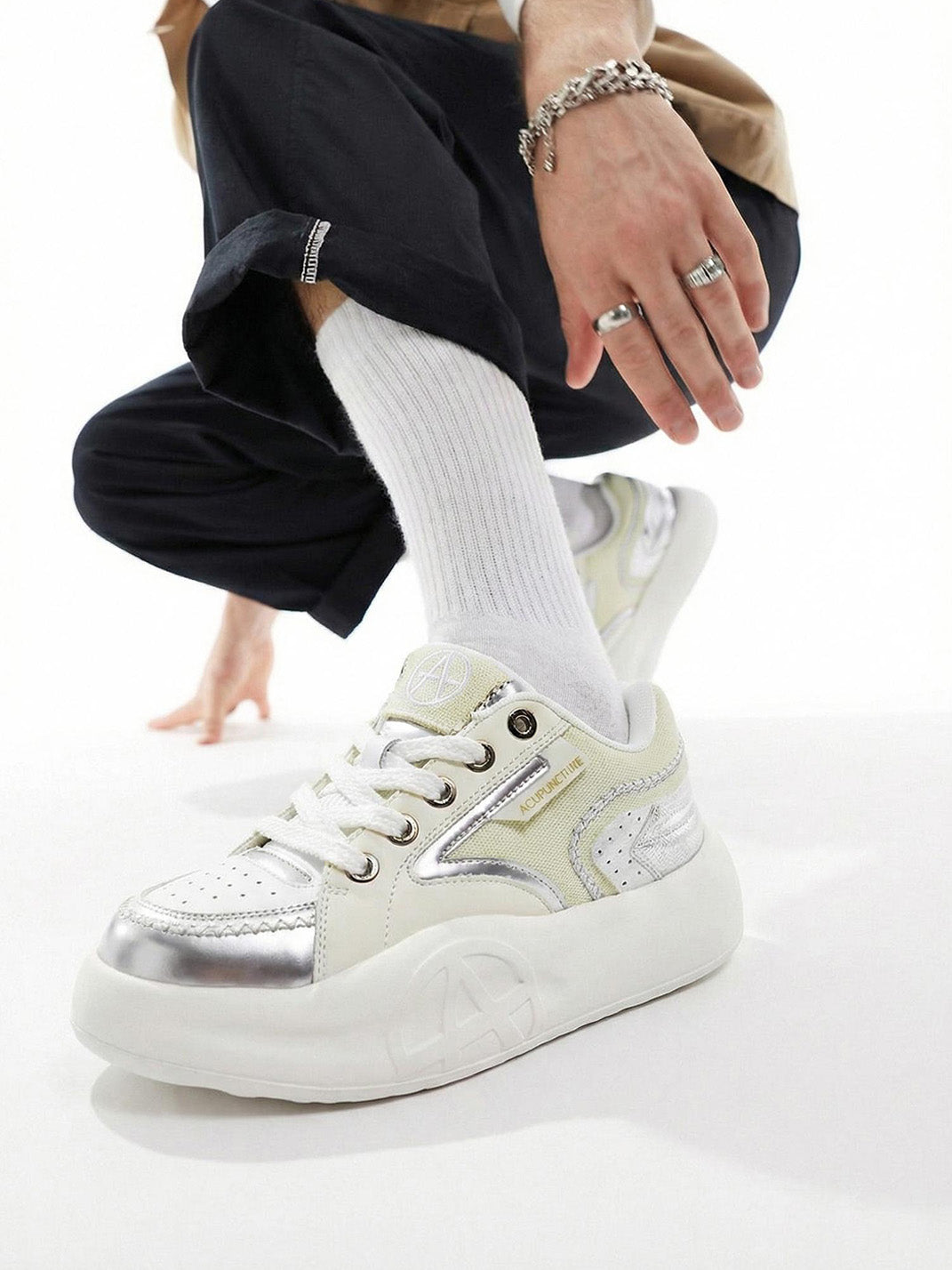 Pastel Breathable Platform Runner Sneakers - View 21