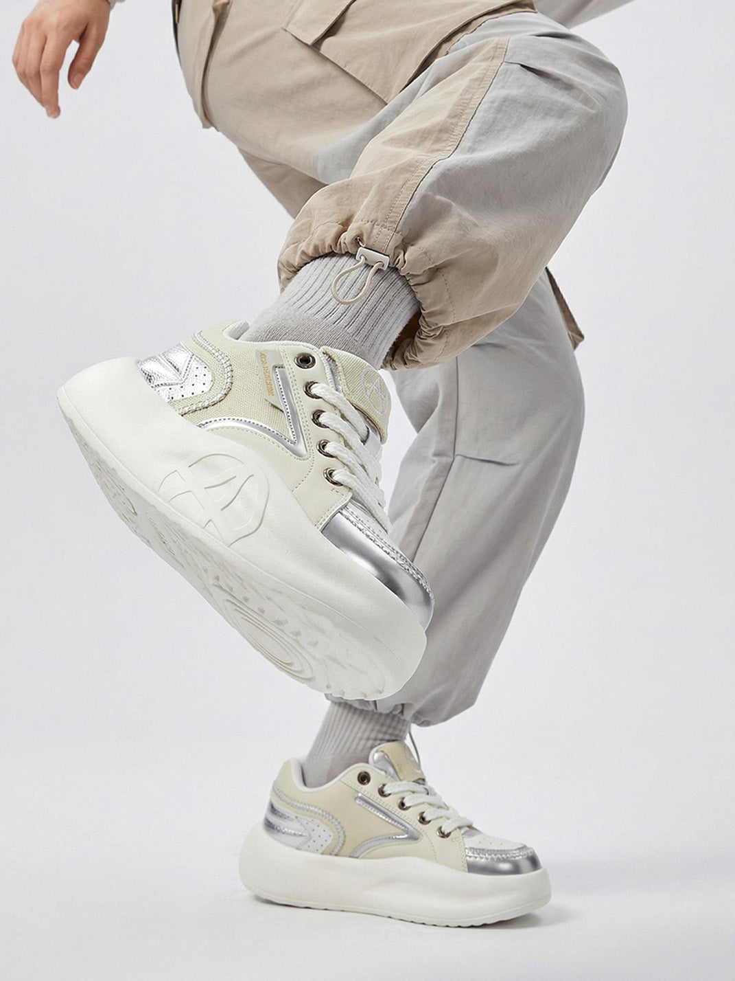 Pastel Breathable Platform Runner Sneakers - View 22