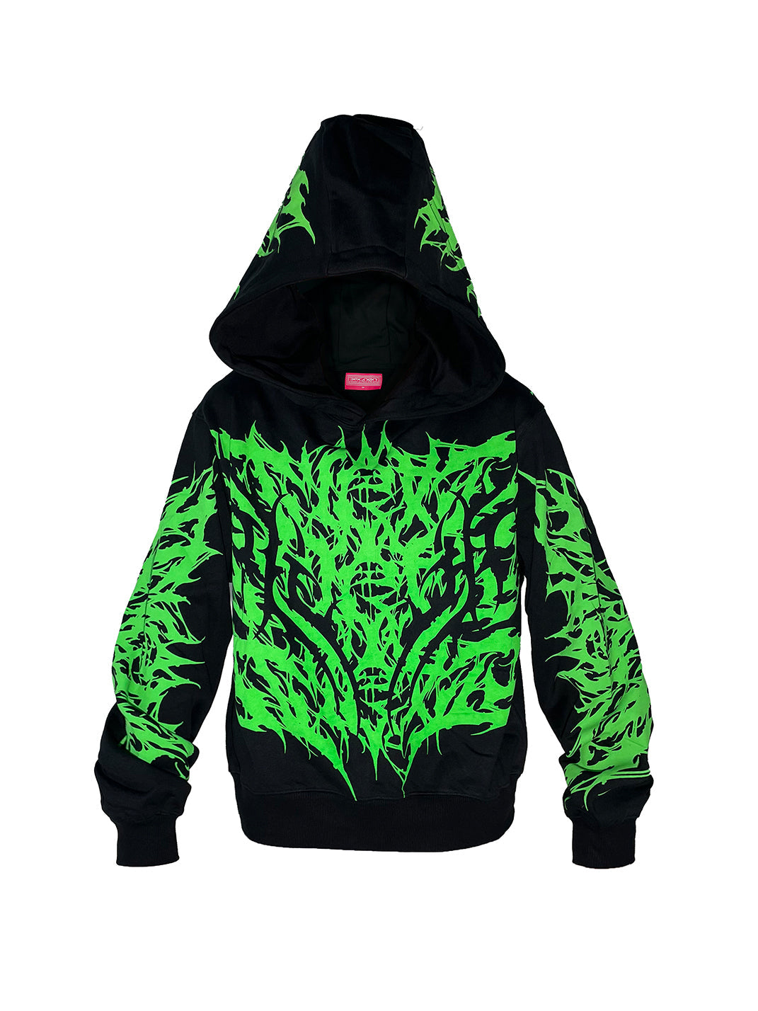 Allover Green Graphic Hoodie