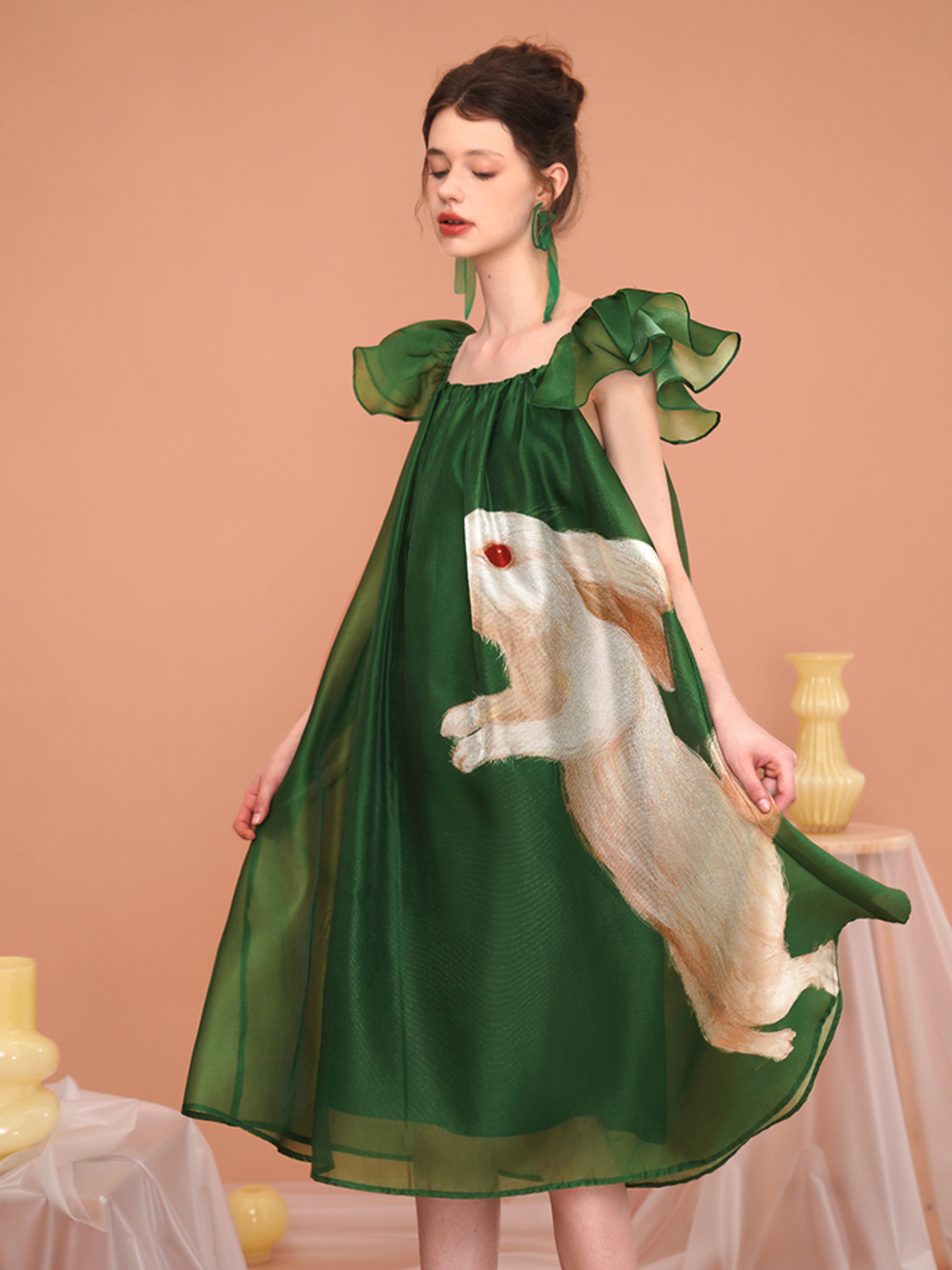 Enchanted Forest Rabbit Dress - chiclara