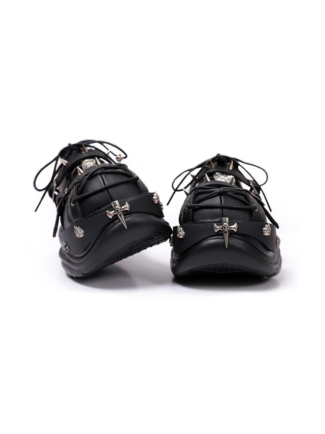 Buckle-Cage Chunky Platform Sneakers - View 11