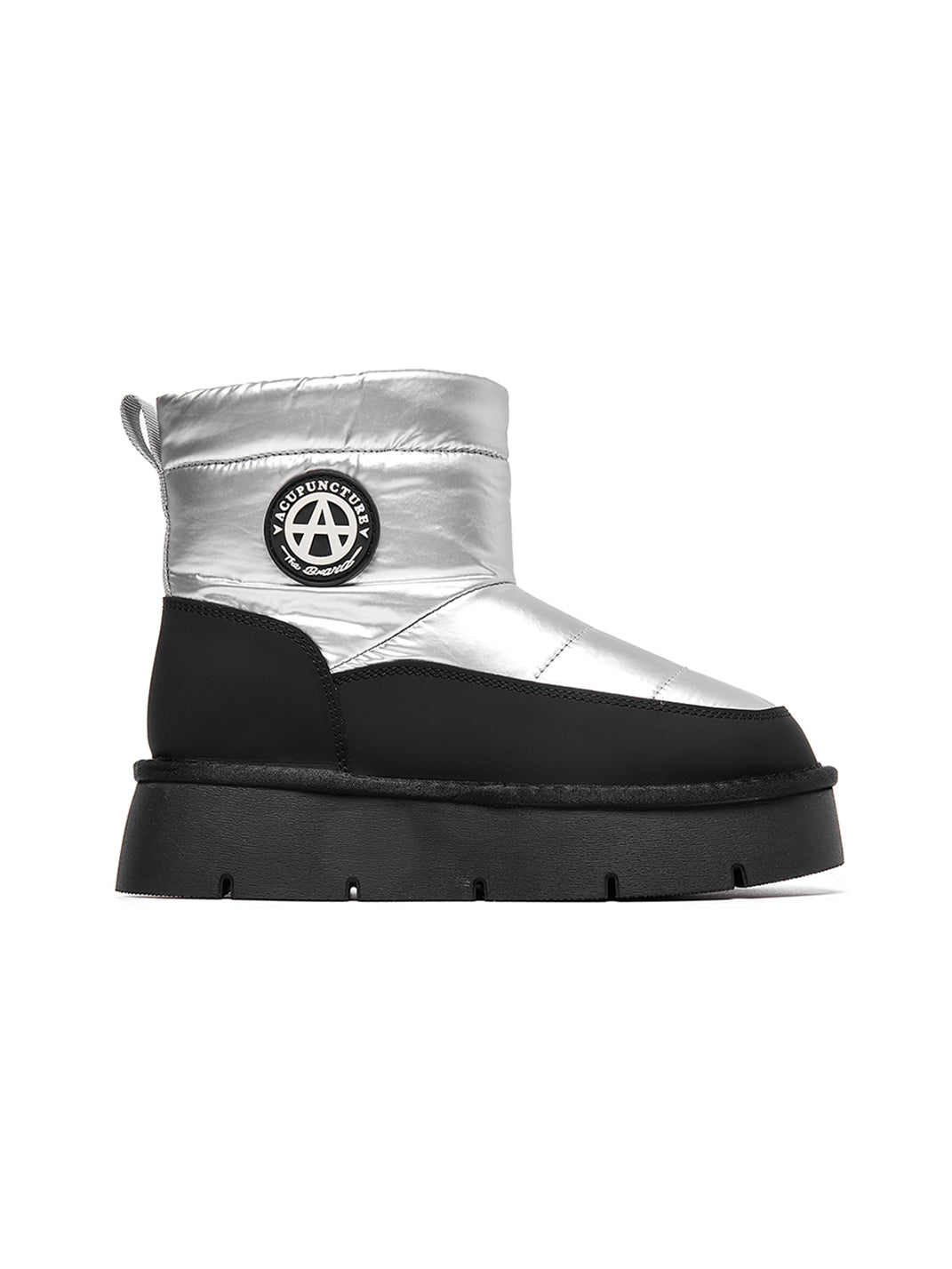 Pink Quilted Platform Snow Boots - View 25