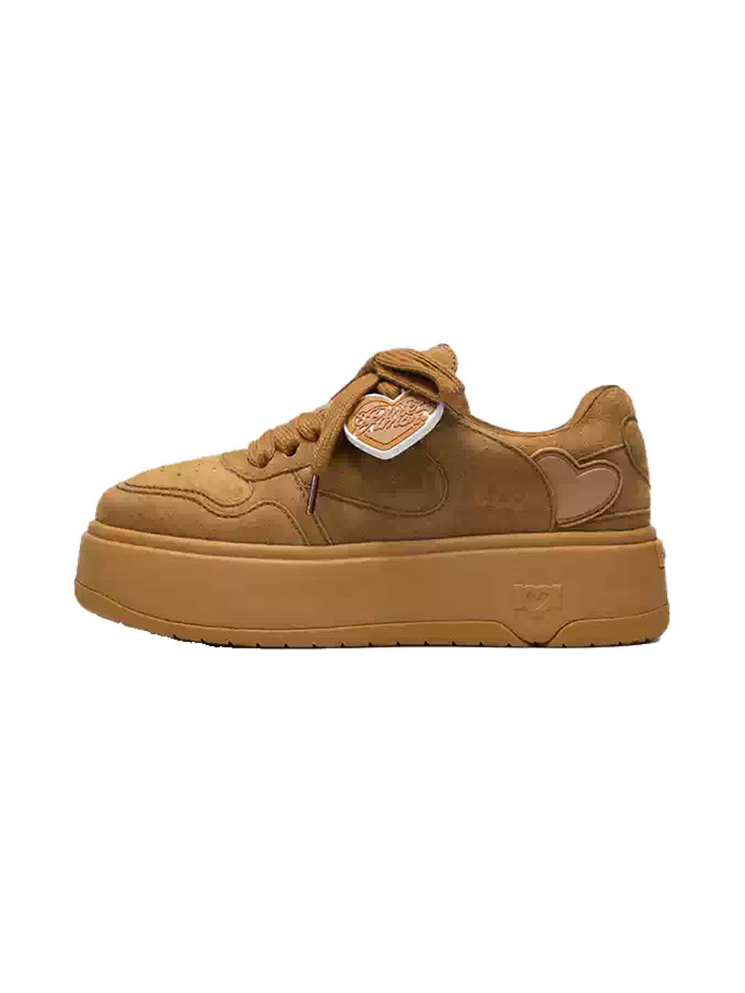 Monochrome Brown Platform Skate Sneakers
