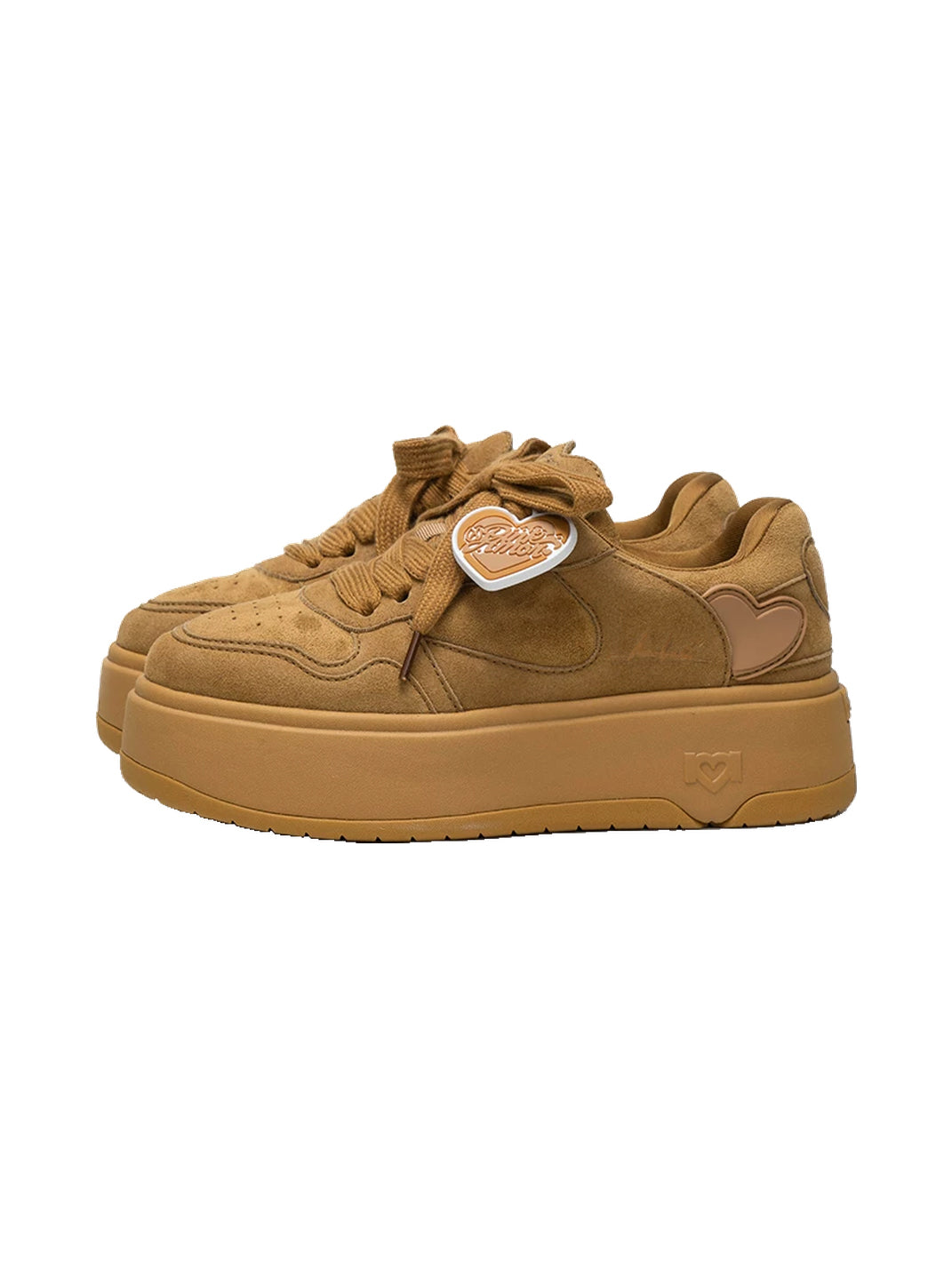 Monochrome Brown Platform Skate Sneakers - View 7