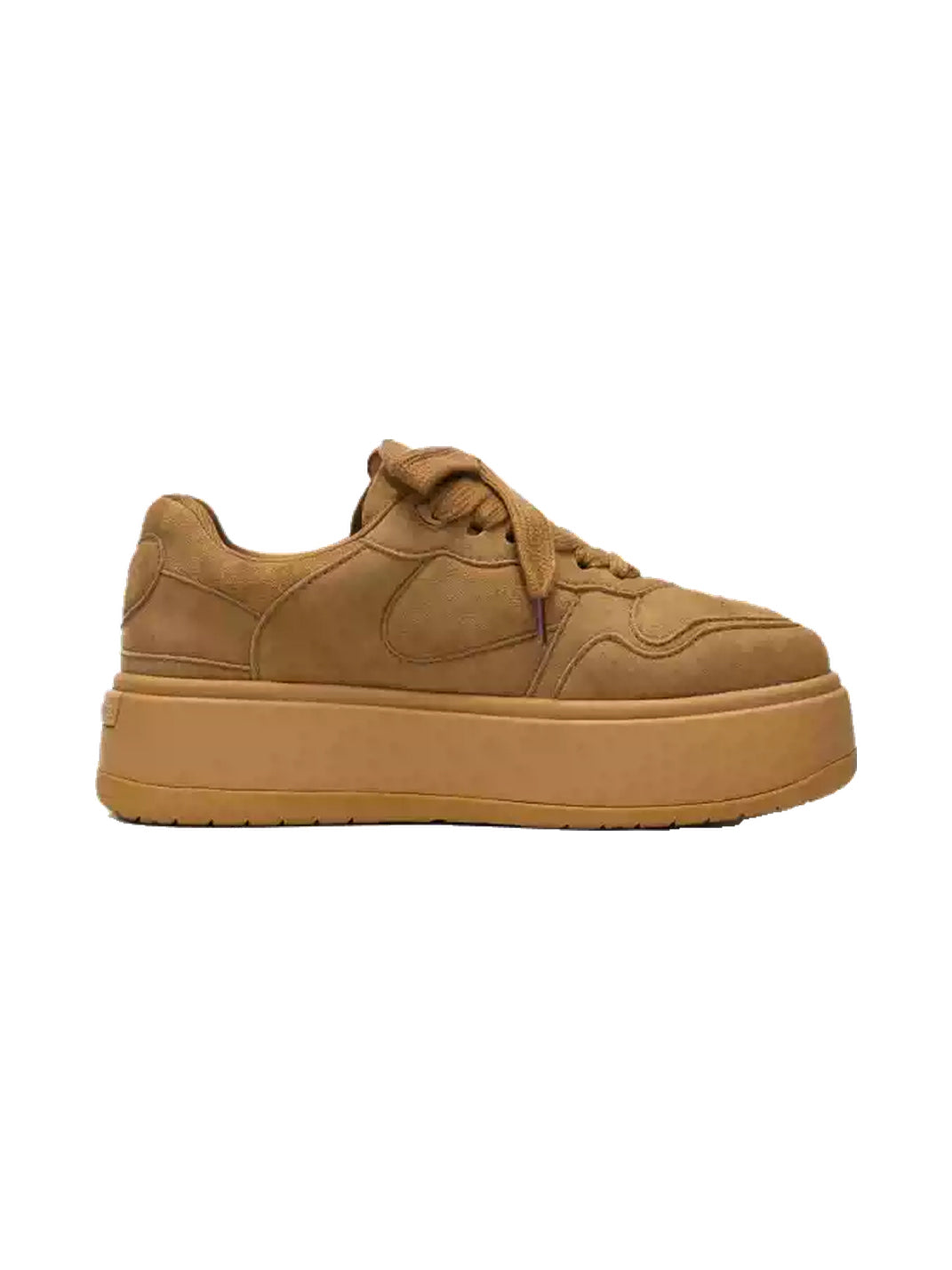 Monochrome Brown Platform Skate Sneakers - View 8
