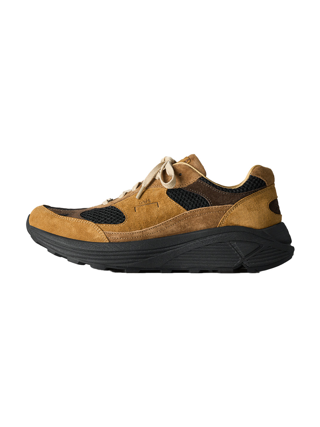 Distressed Suede Trail Runner Sneakers