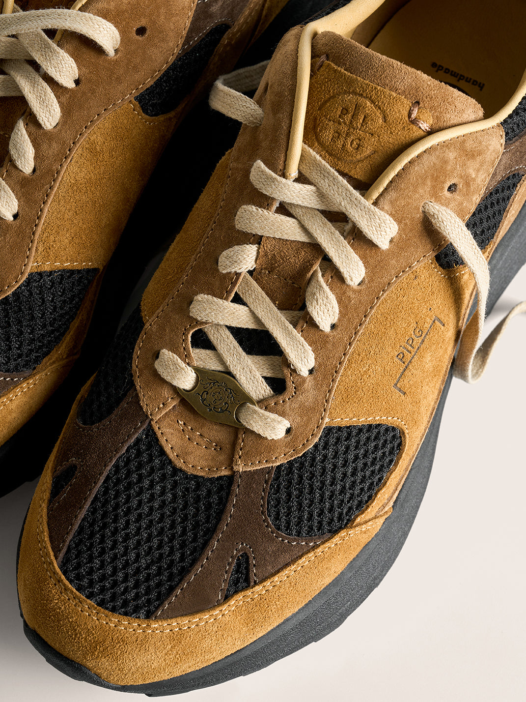 Distressed Suede Trail Runner Sneakers - View 6