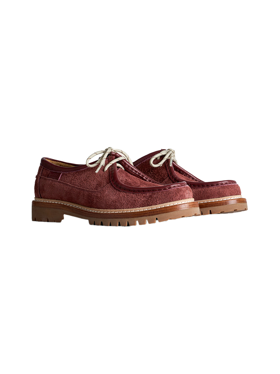 Suede Moc-Toe Lace-Up Work Loafers - View 10