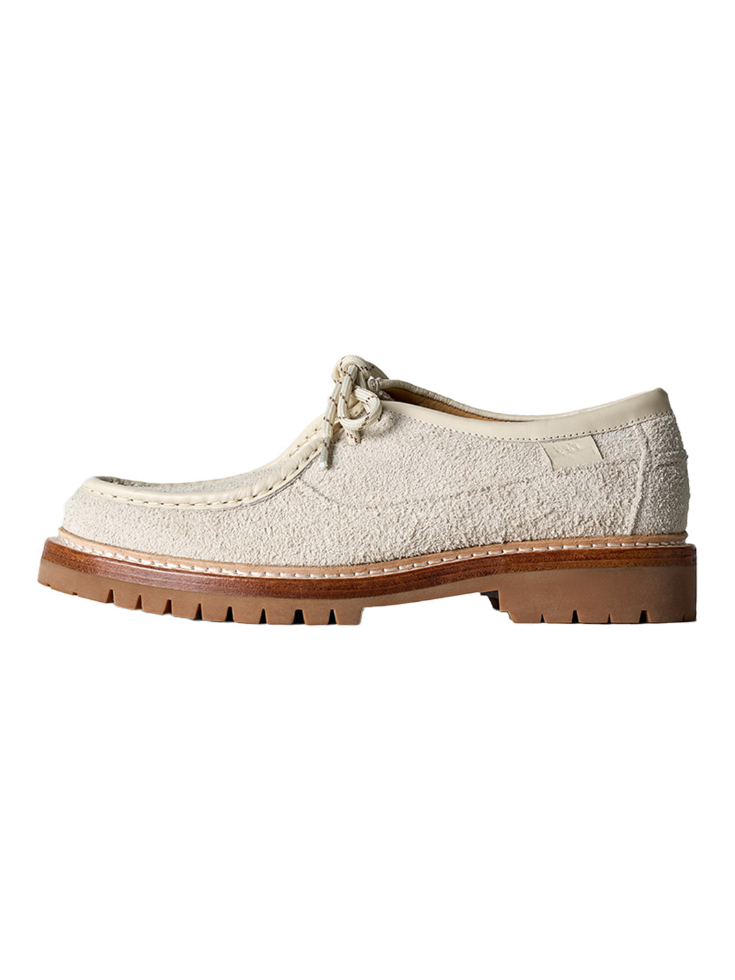 Suede Moc-Toe Lace-Up Work Loafers - View 14