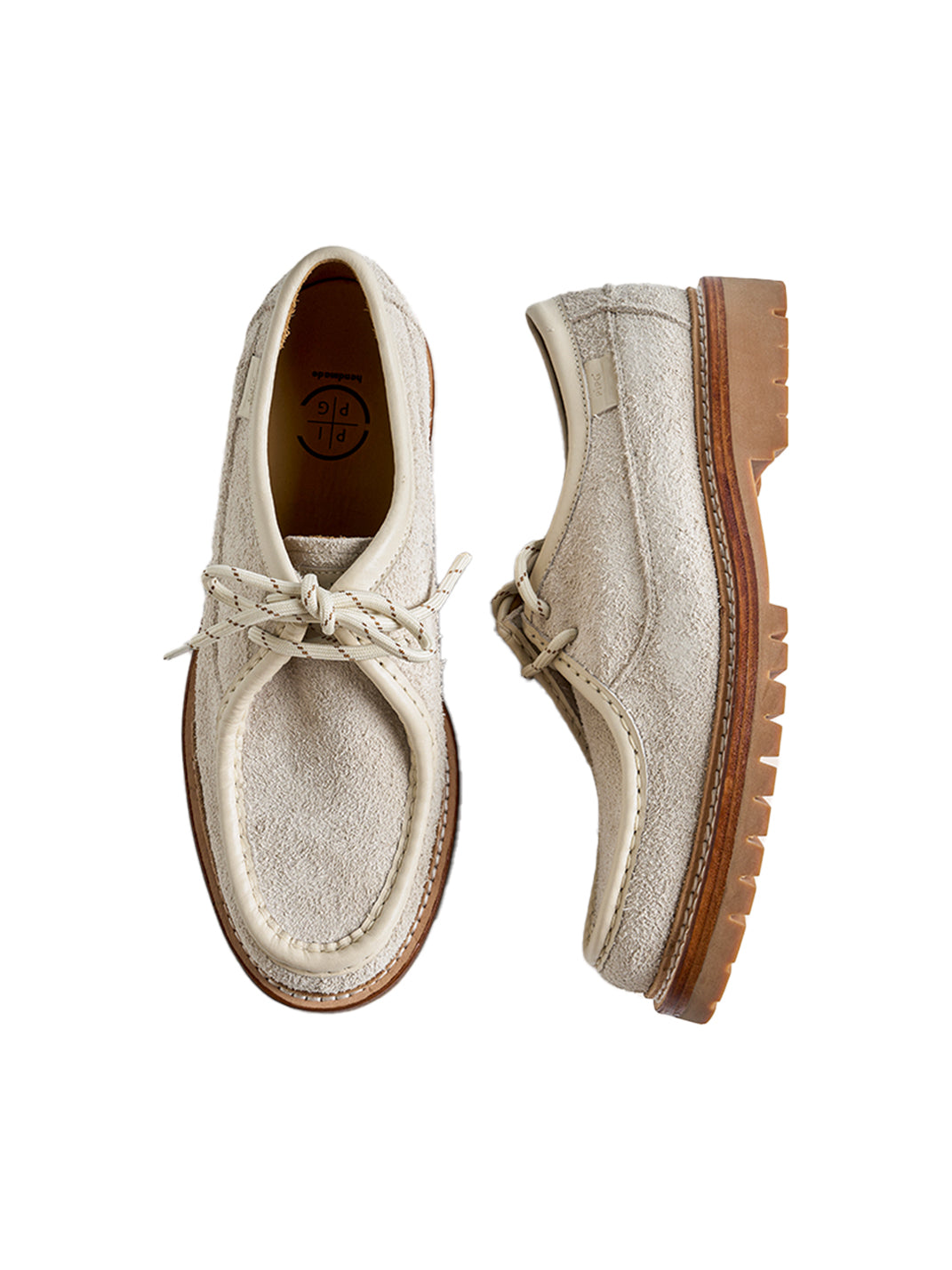Suede Moc-Toe Lace-Up Work Loafers - View 21