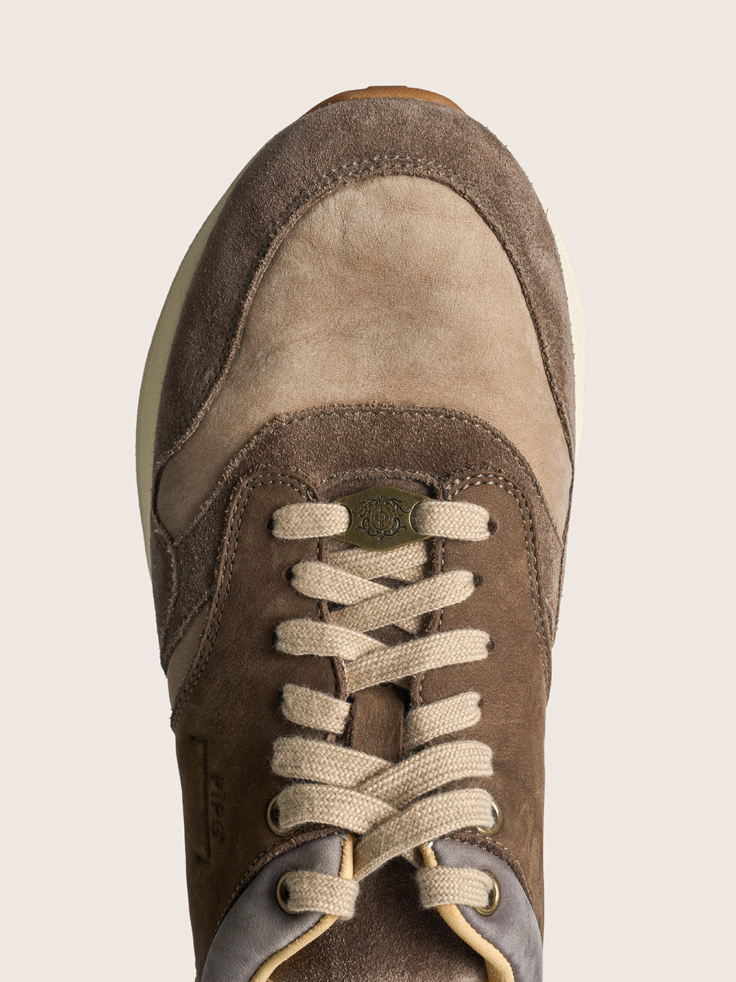 Washed Brown Retro Trail Runners - View 5