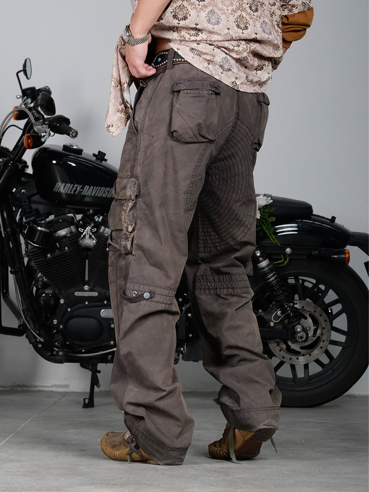 Washed Paratrooper Utility Cargo Pants - product view 7