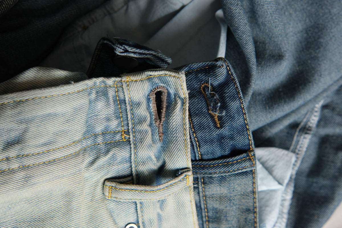 Pale Wash Paint Splatter Jeans - product view 15