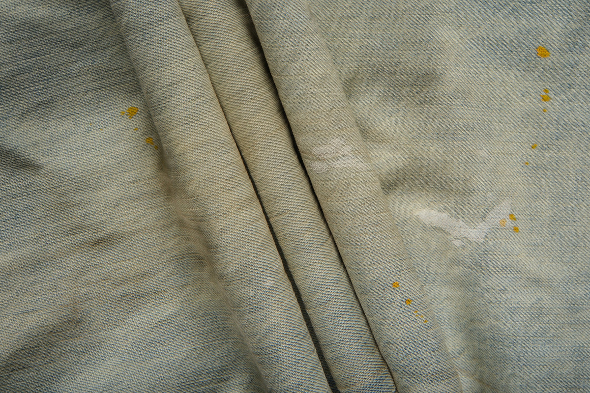 Pale Wash Paint Splatter Jeans - product view 17