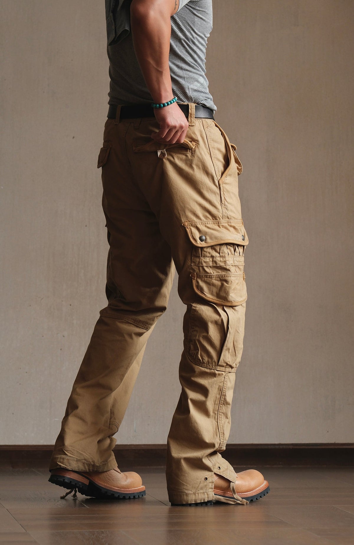 Paneled Straight Leg Utility Cargo Pants - product view 6