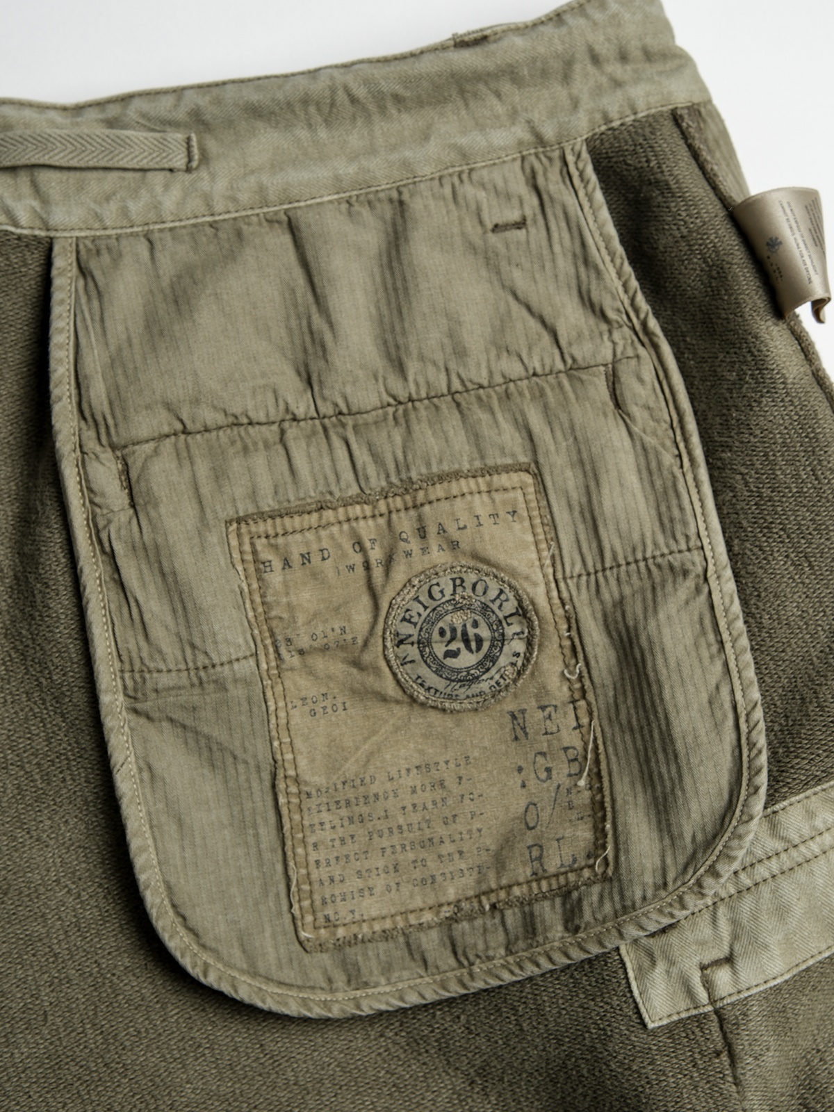 Drawstring Cotton Utility Cargo Shorts - product view 19
