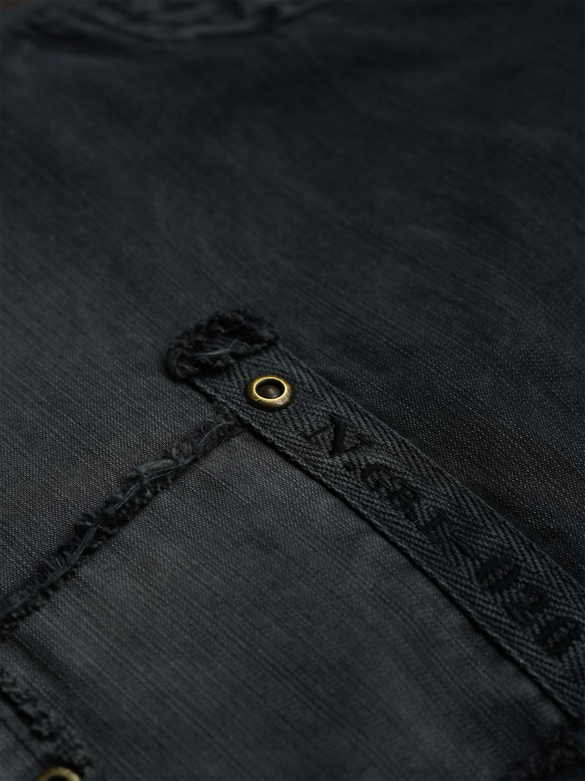 Charcoal Raw Edge Patch Pocket Cargos - detail or styled view 16