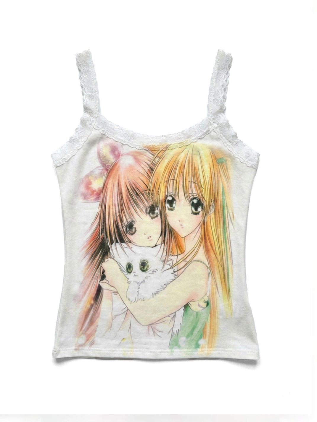 Comic Panel Lace-Edge Tank — view 1
