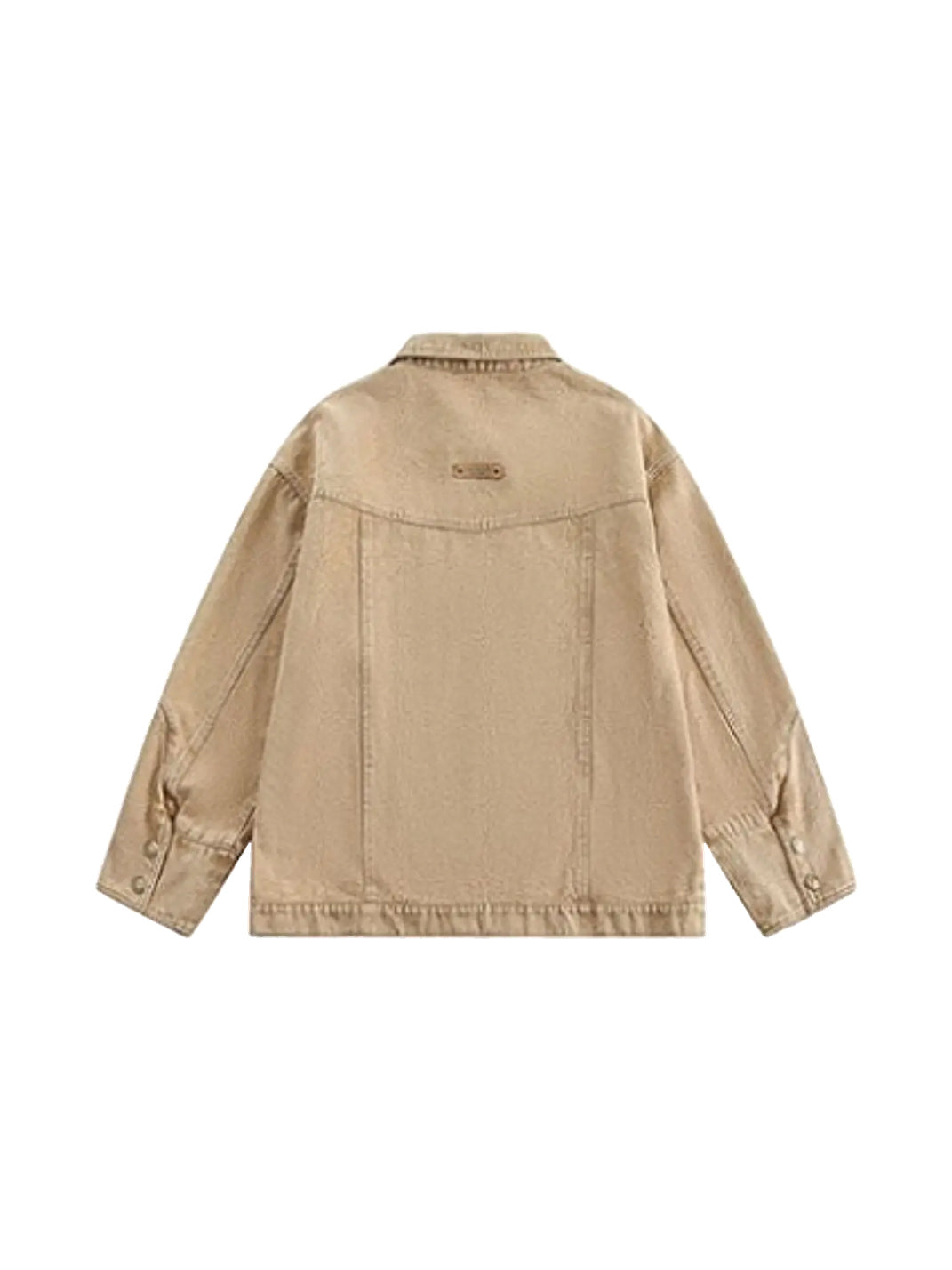 Western Embroidered Brown Cotton Denim Jacket - product view 6