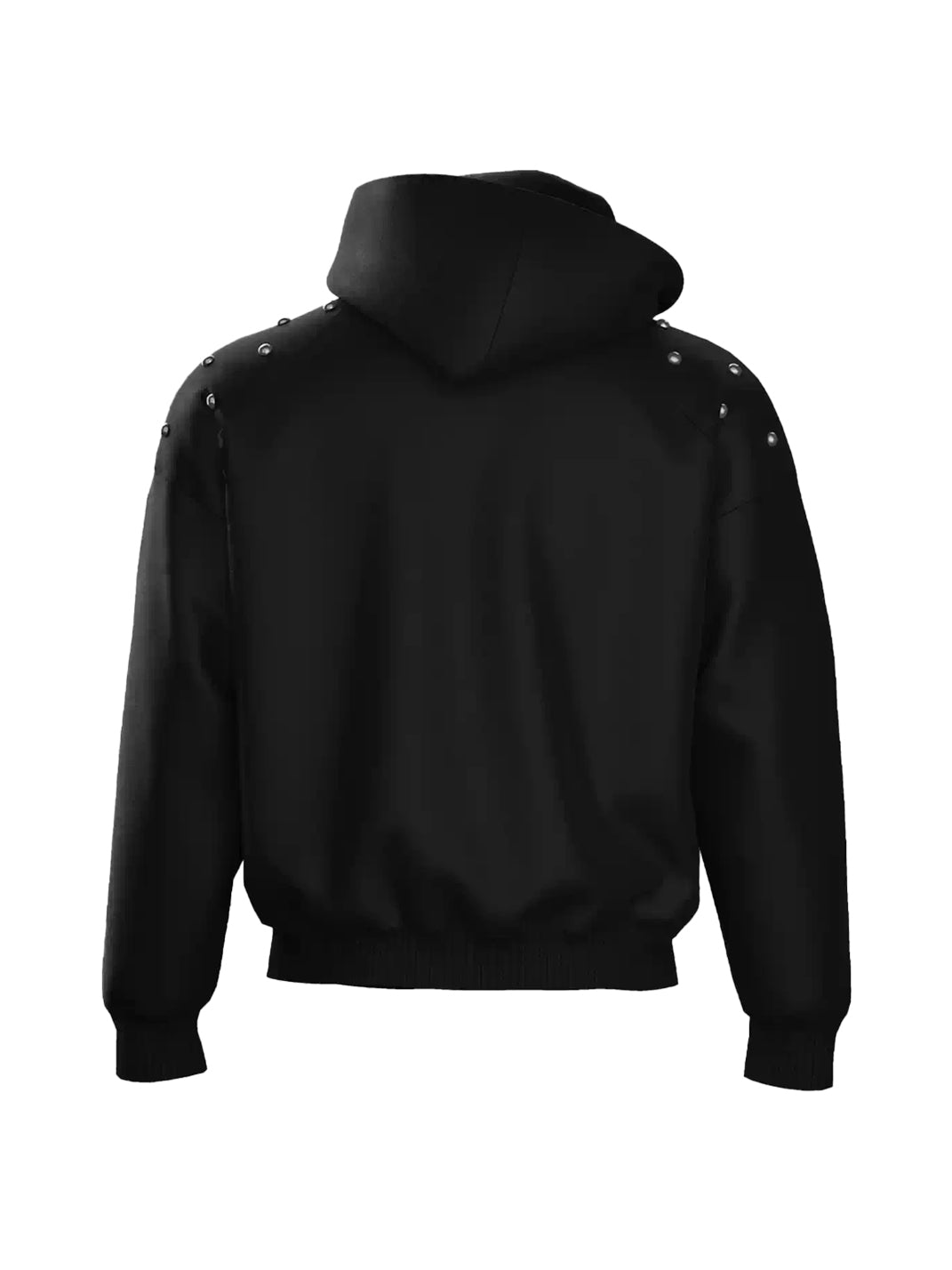 Camo Panel Studded Raglan Hooded Jacket - product view 2