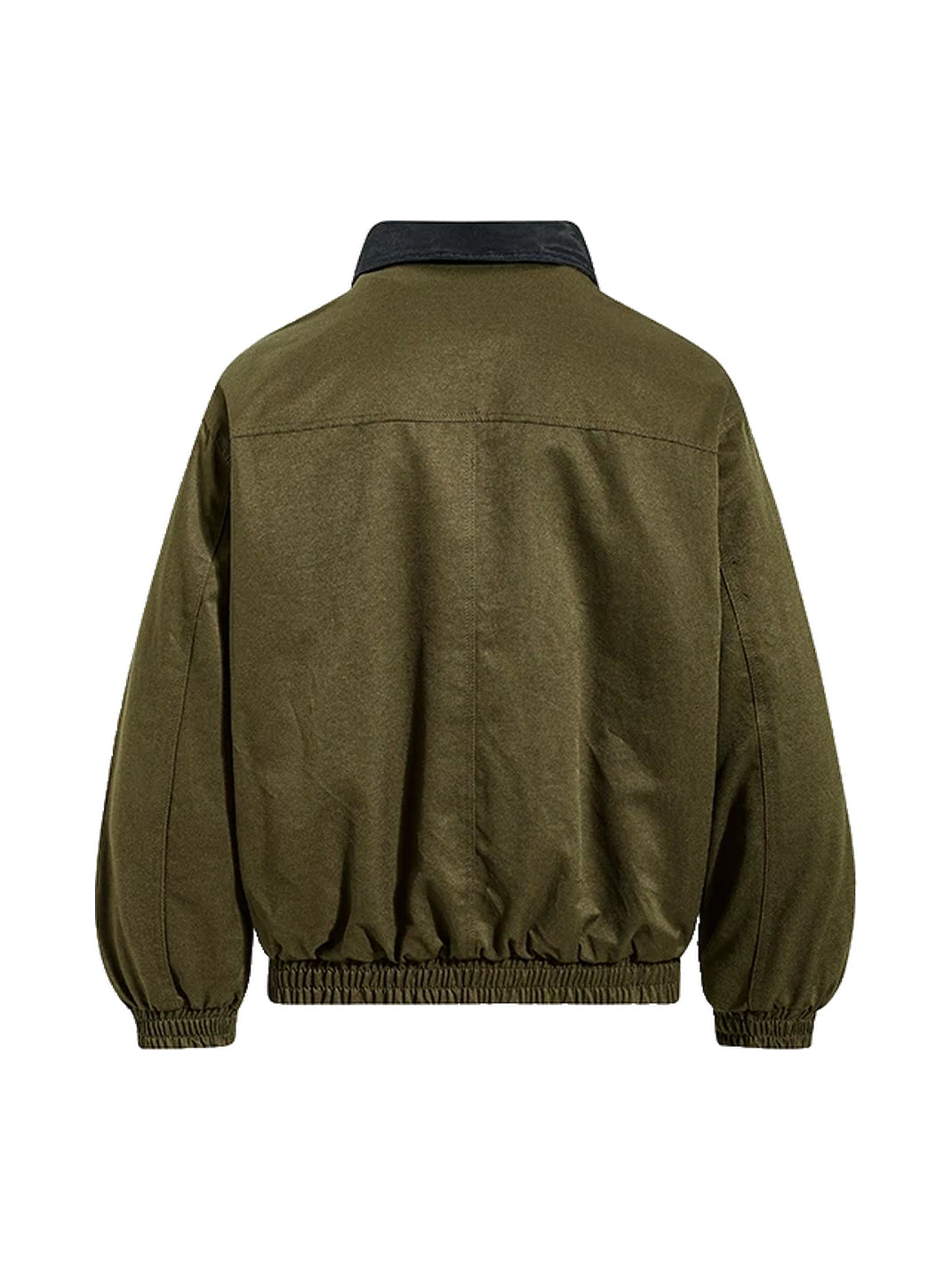 Contrast-Collar Utility Bomber Jacket - view 5