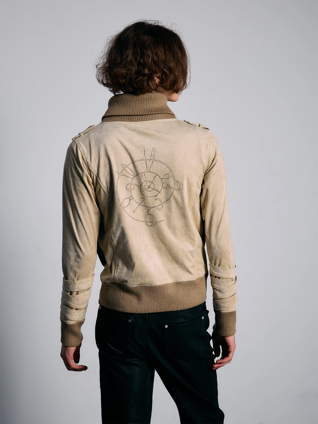 Clockwork Lace-Sleeve Fitted Jacket - view 5