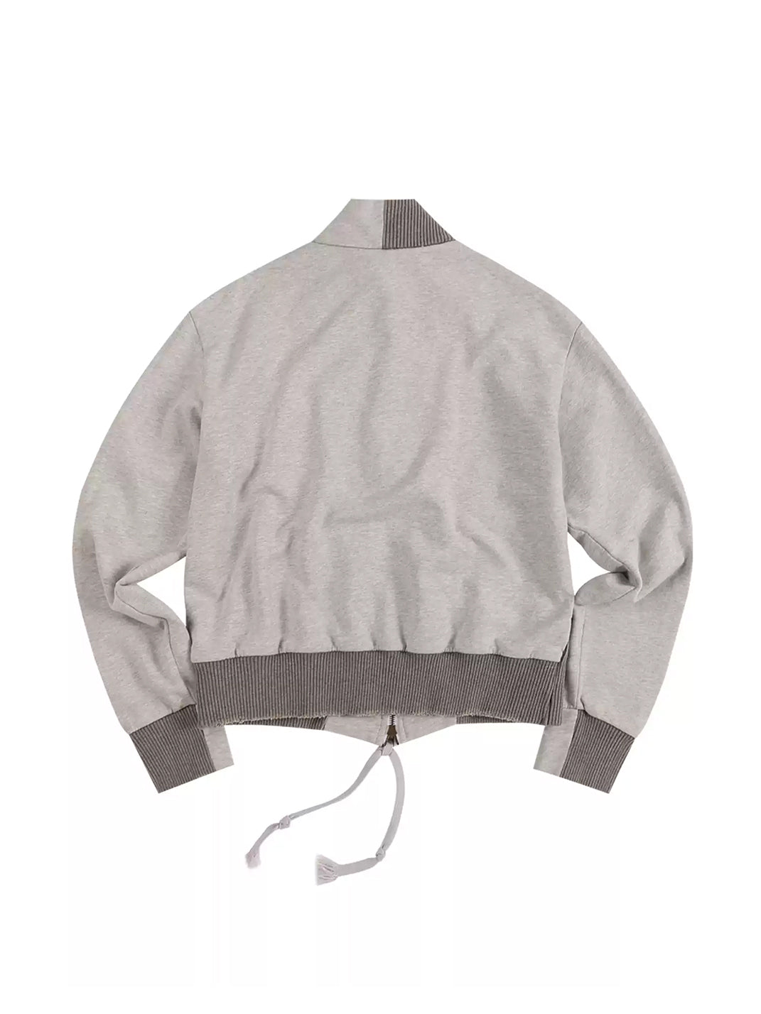 Studded Sleeve Washed Stand Collar Jacket - product view 7