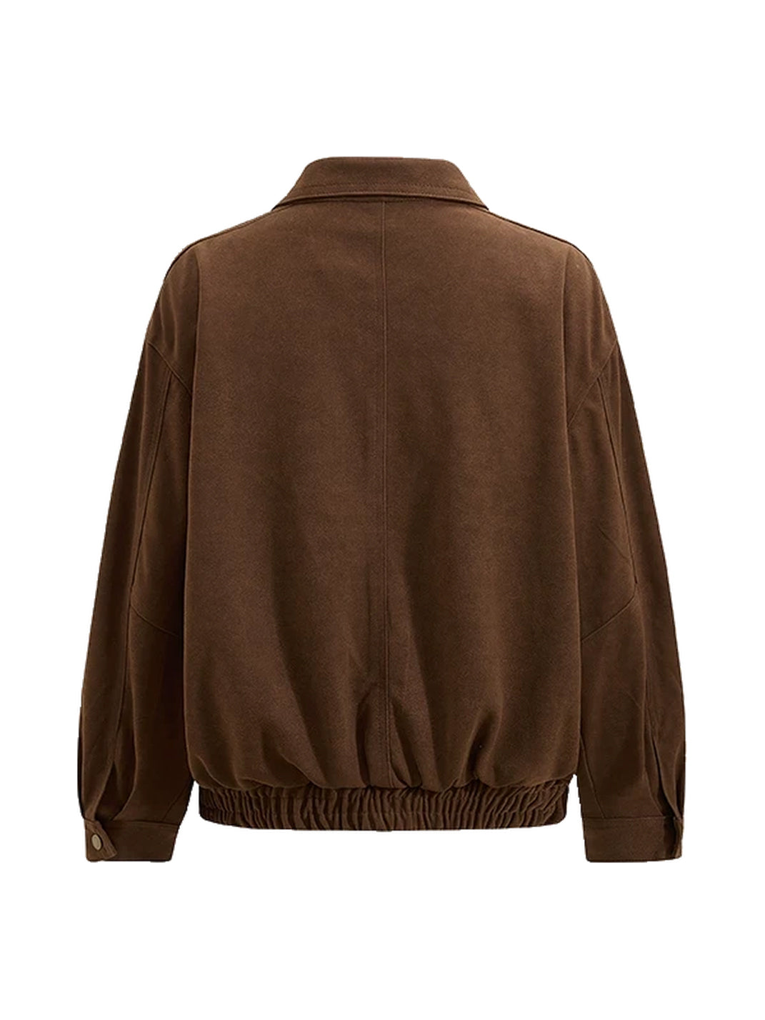 Faux Suede Collared Utility Pocket Jacket - product view 7