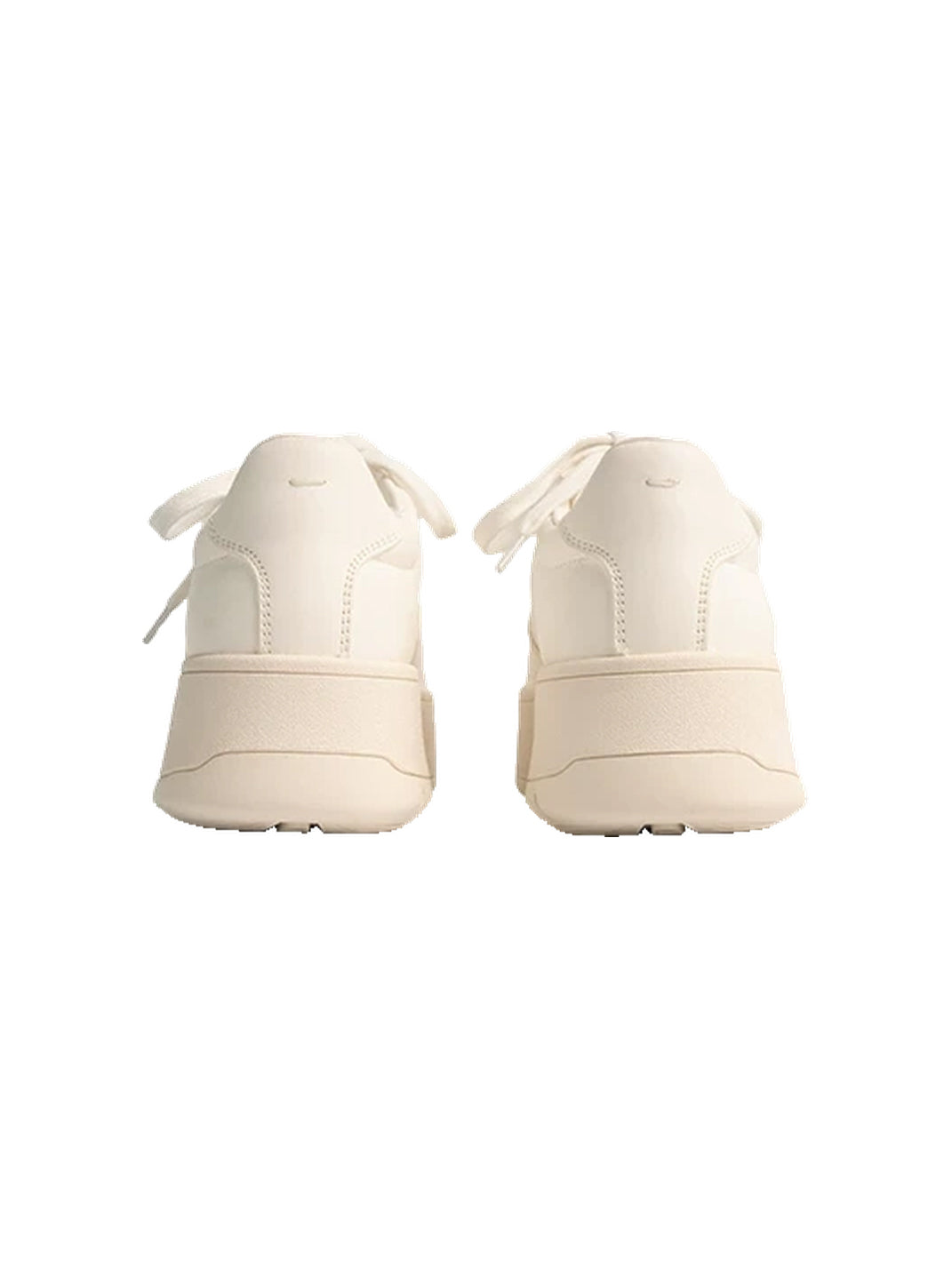 Split Toe Leather Platform Lace-Up Sneakers - 10