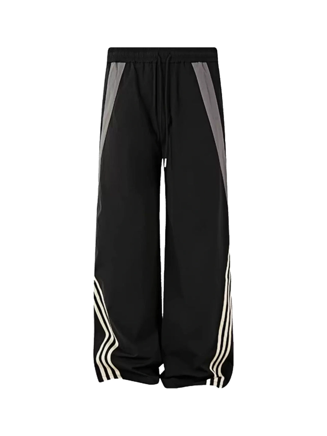 Contrast Side Stripe Drawstring Straight Leg Pants - view 1
