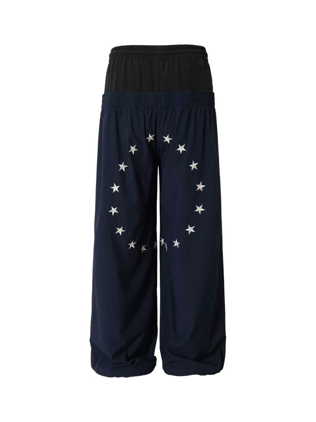 Navy Star Circle Double Waist Sweatpants - product view 1