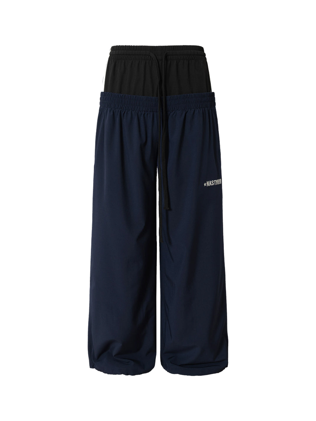 Navy Star Circle Double Waist Sweatpants - product view 5