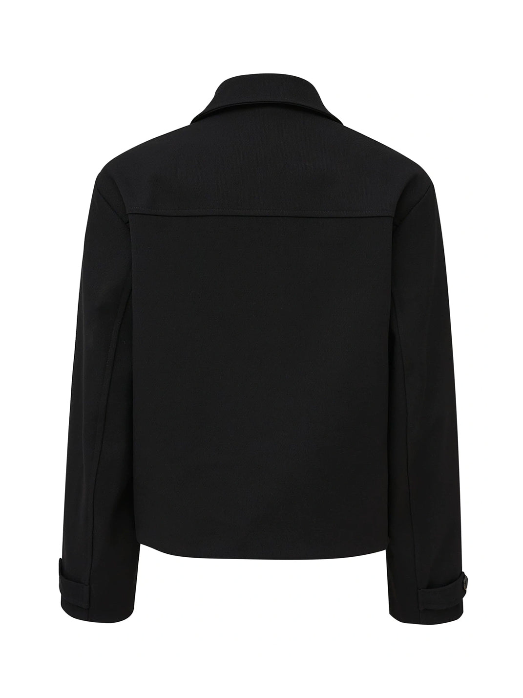 Black Red Lapel Ornate Button Jacket - product view 6