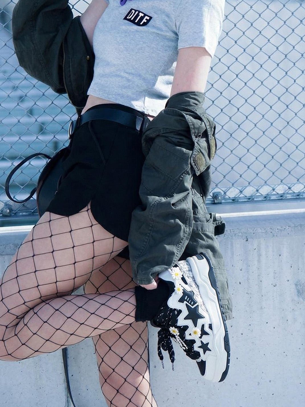 Reflective Daisy Star Chunky Sneakers - View 5