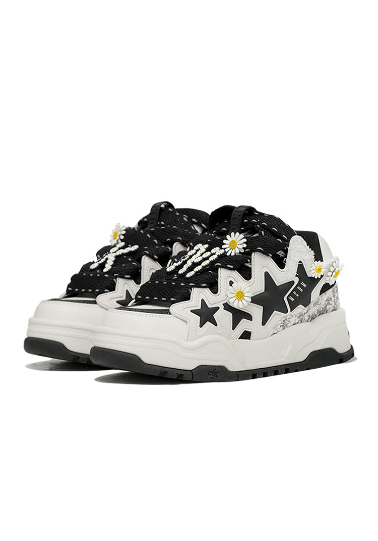 Reflective Daisy Star Chunky Sneakers - View 8