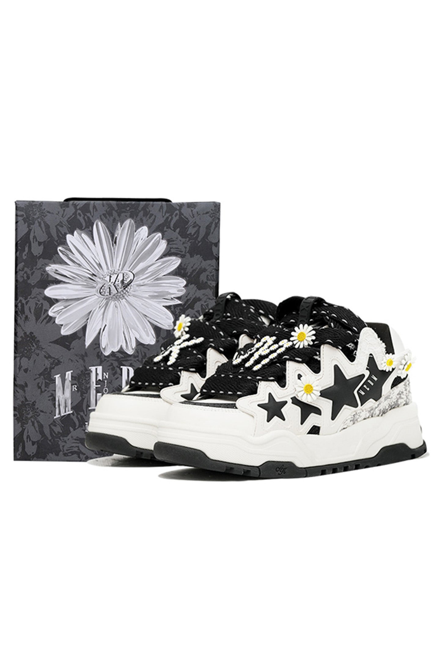 Reflective Daisy Star Chunky Sneakers - View 9