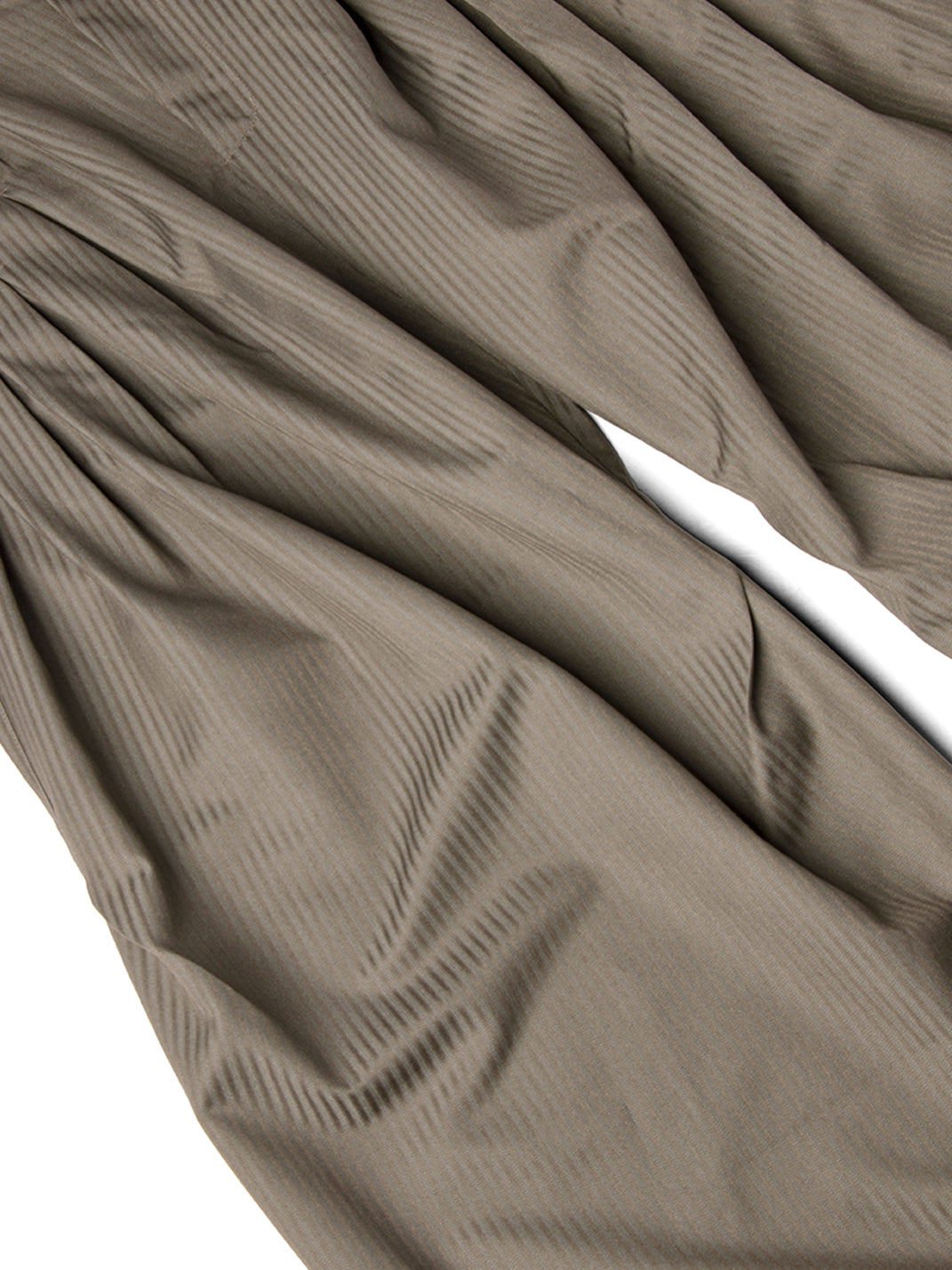 Pinstripe Scarf-Panel Wide-Leg Trousers - View 7