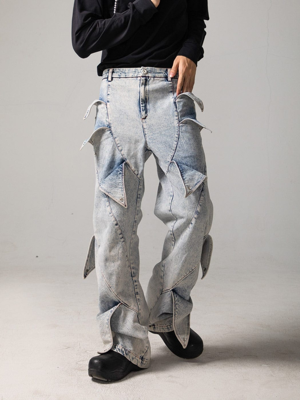 Shark Fin Denim Jeans