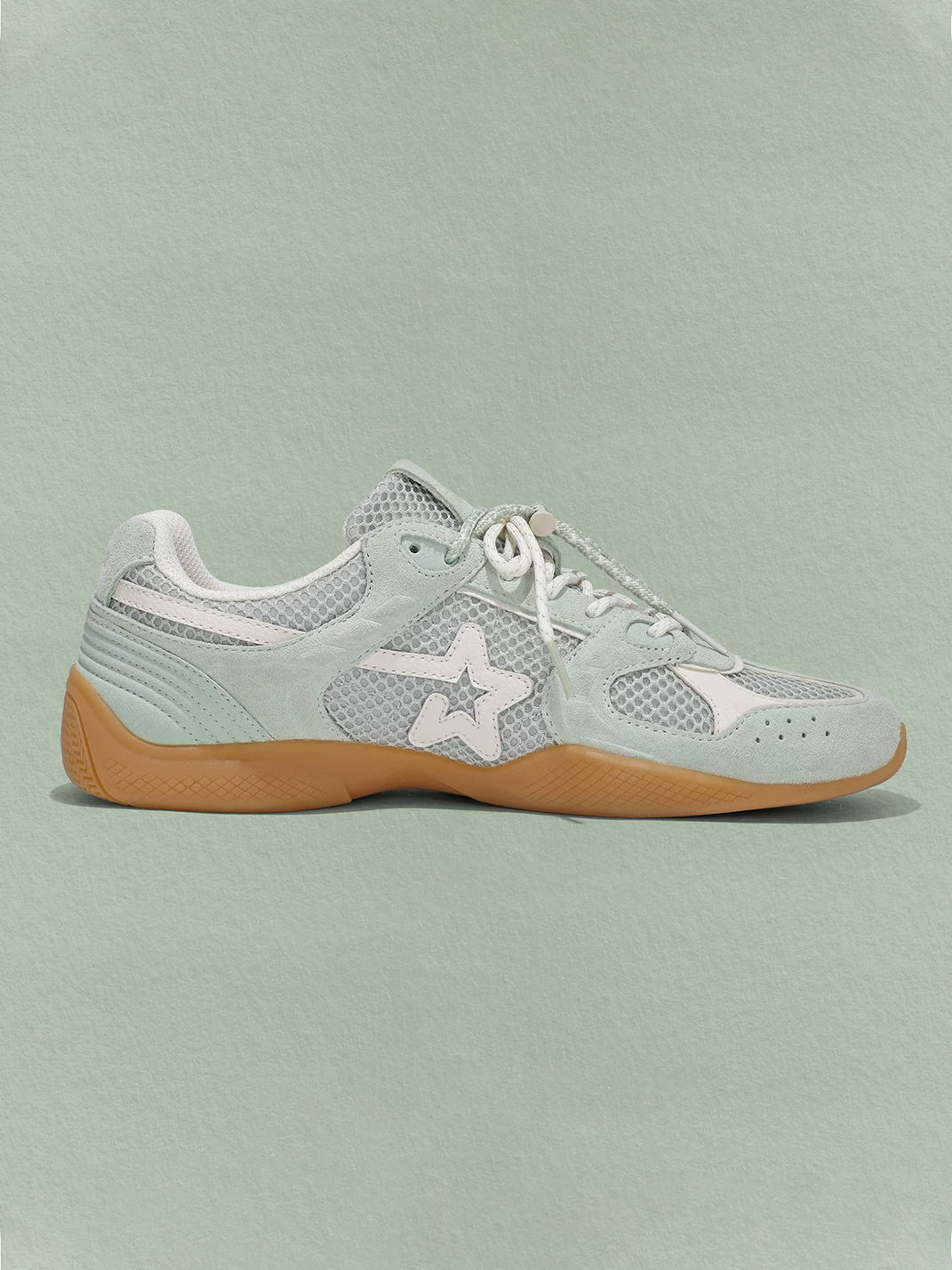 Blue Mesh Star German Trainer Sneakers - View 9