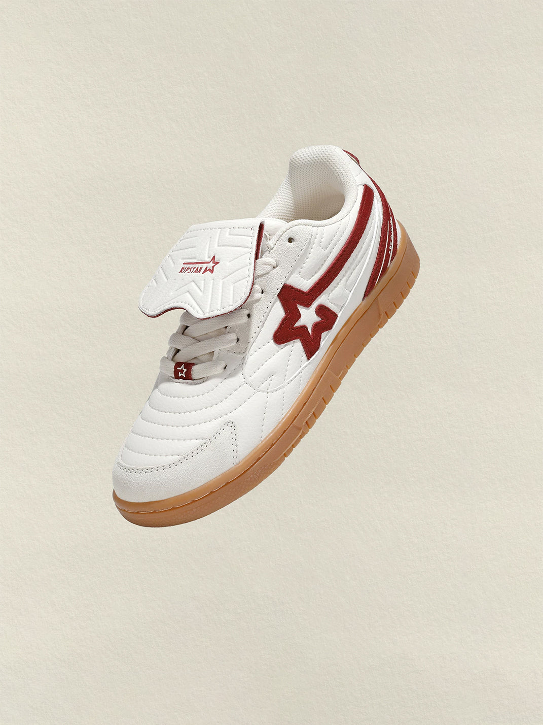 Rice-Red Star-Panel Retro Trainers - View 8